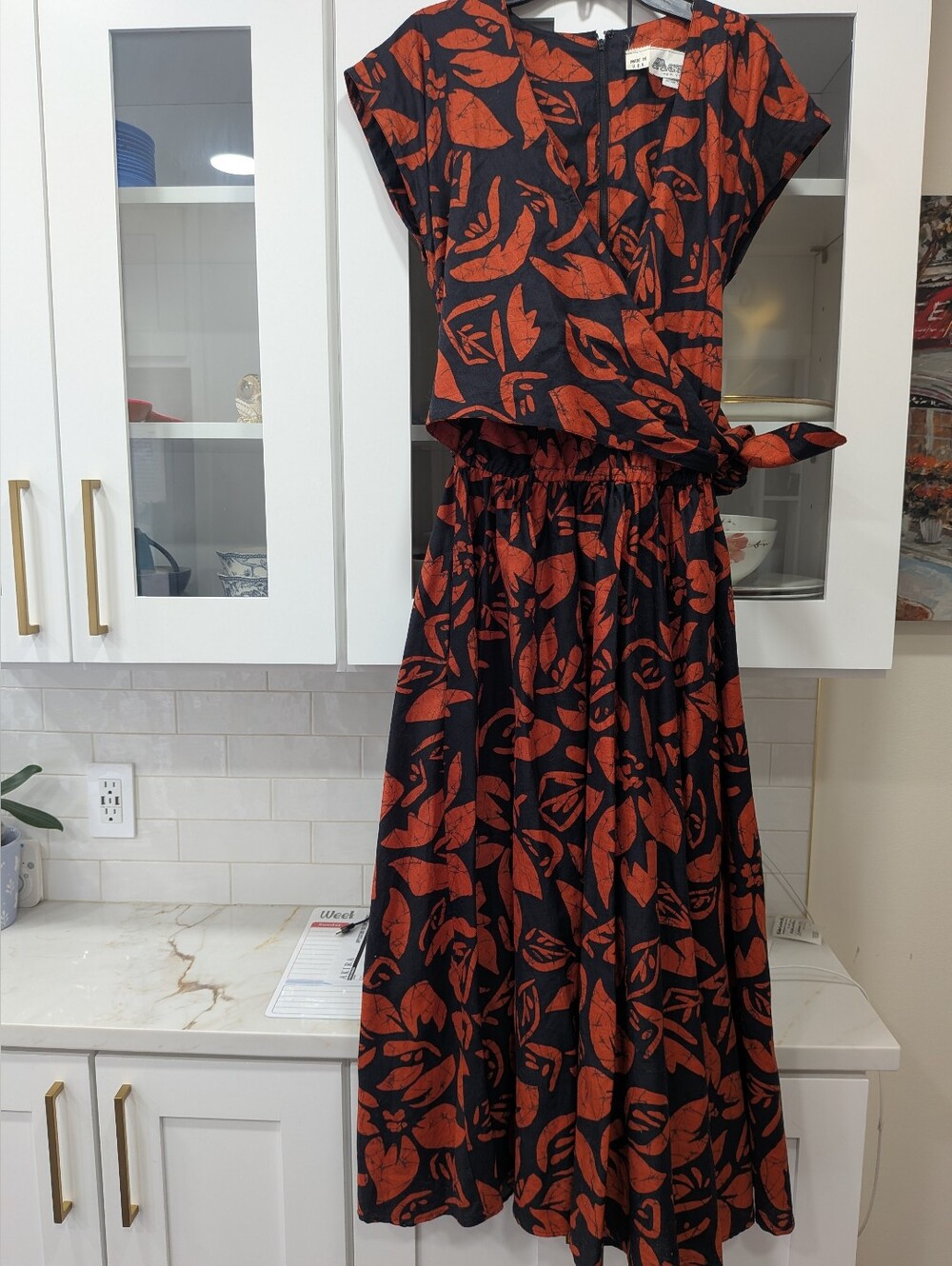 ✨Stunning Vintage-Inspired Floral Maxi Dress 100% Cotton